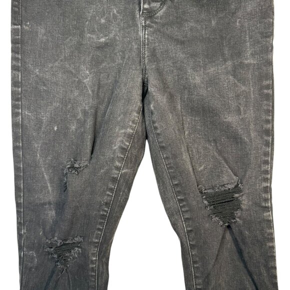 Sofia Black Distressed Skinny High Waisted Jeans Pants Rosa Curvy Ankle Size 4 - Picture 3 of 7